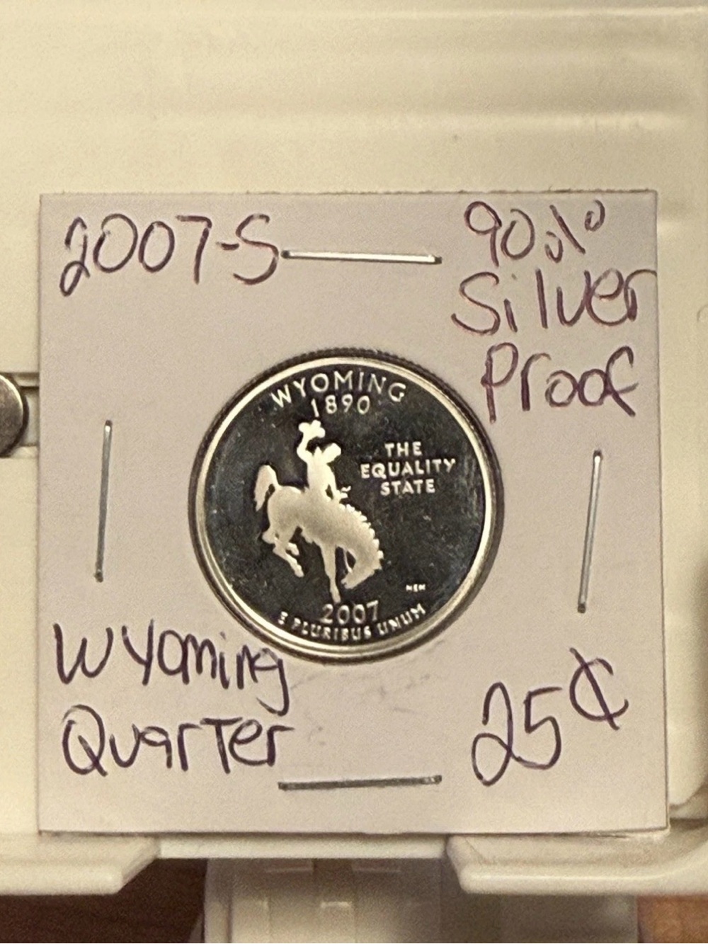 WN19 - 2007-S Wyoming Quarter  Proof (90% Silver)